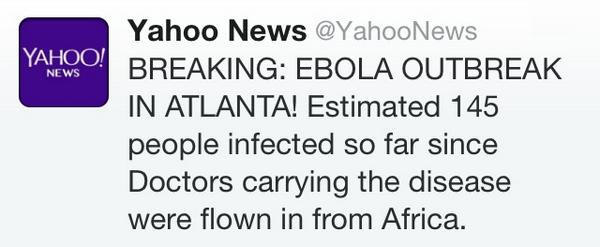 BREAKING EBOLA OUTBREAK IN ATLANTA