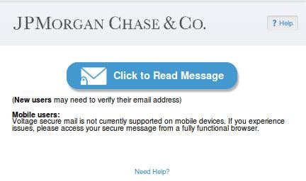The Phishing JP Morgan Chase Email