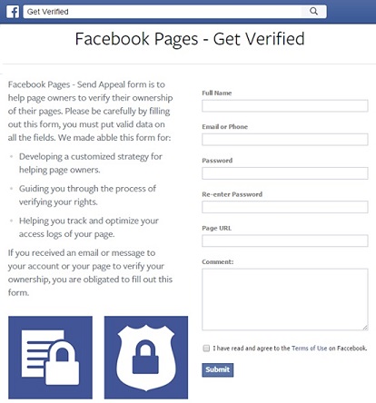 Fake Facebook App -  Get Verified