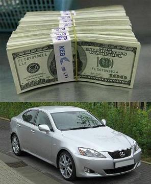 Cash and Lexus Car