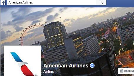 American Airlines Facebook Page