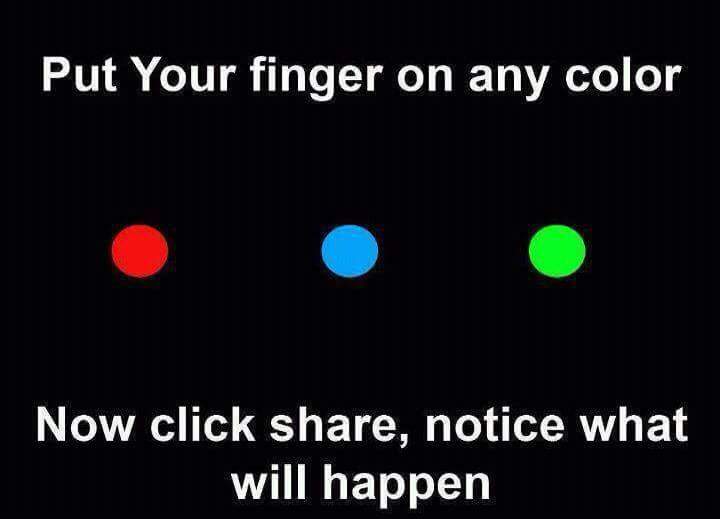 Put your finger on any color