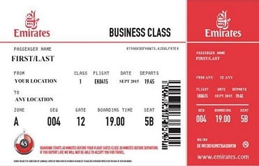 Emirates Airline Ticket
