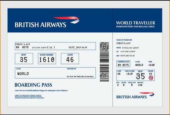 British Airways Ticket