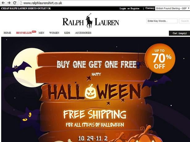 www.ralphlaurenshirt.co.uk - A Fake Ralph Lauren Clothing Website