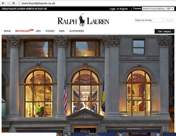 www.ralphaurenbuy.co.uk - A Fake Ralph Lauren Clothing Website