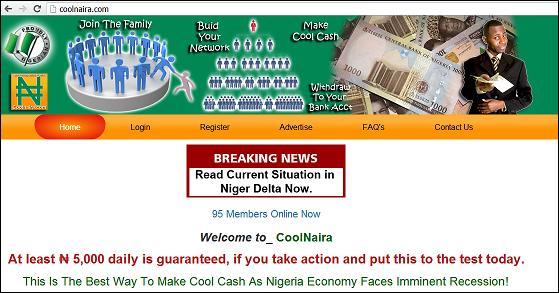 Website CoolNaira - www.coolnaira.com or www.coolnaira.ga