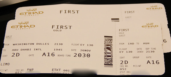 Etihad Airways Tickets