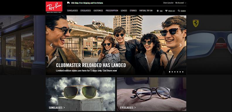 RayBan Sunglasse at www.ray-ban.com