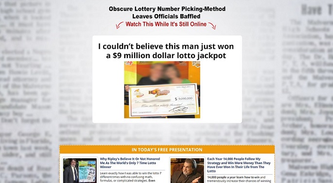 "Richard Lustig Lotto Dominator" located at www.lotterydominator.com