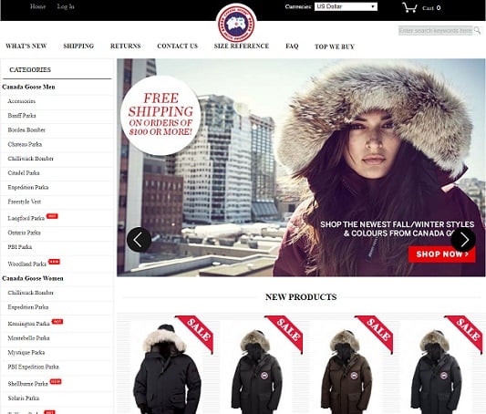 The Fake Canada Goose Online Store - parkaspop.com