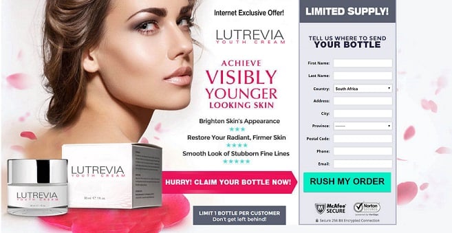 "Lutrevia Youth Cream" Fraudulent Website