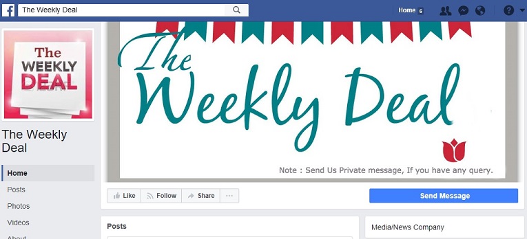 The Fraudulent "The Weekly Deal" Facebook Page