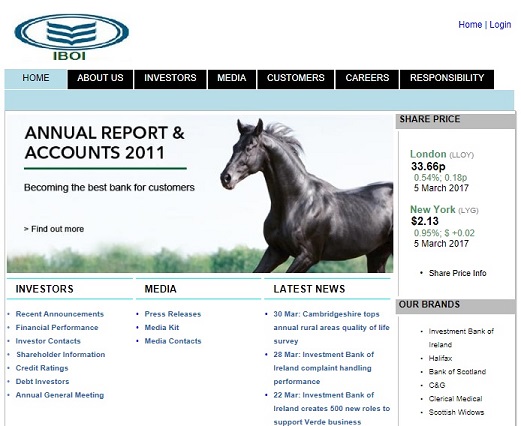 www.bofire.co.za - The Fake Investment Bank of Ireland Website (IBOI)