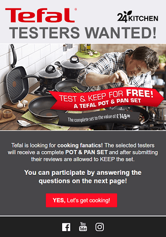 Tefal is looking for cooking fanatics