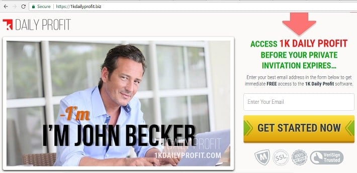1k Daily Profit John Becker at 1kdailyprofit.biz