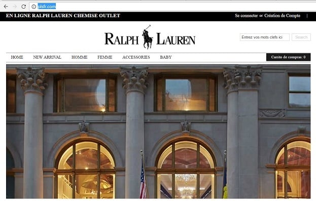 plsfr.com - A Fake Ralph Lauren Clothing Website
