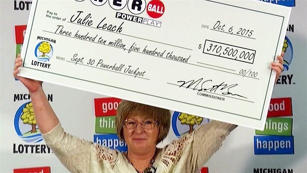 Julie Leach won $310.5 in the Powerball Jackpot