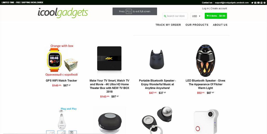 Icool Gadgets Website at www.icoolgadgets.com