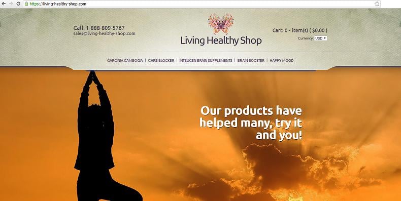 "Living Healthy Shop" at living-healthy-shop.com