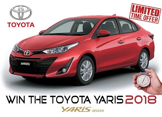 Toyota Yaris 2018 Offer or Award Scam