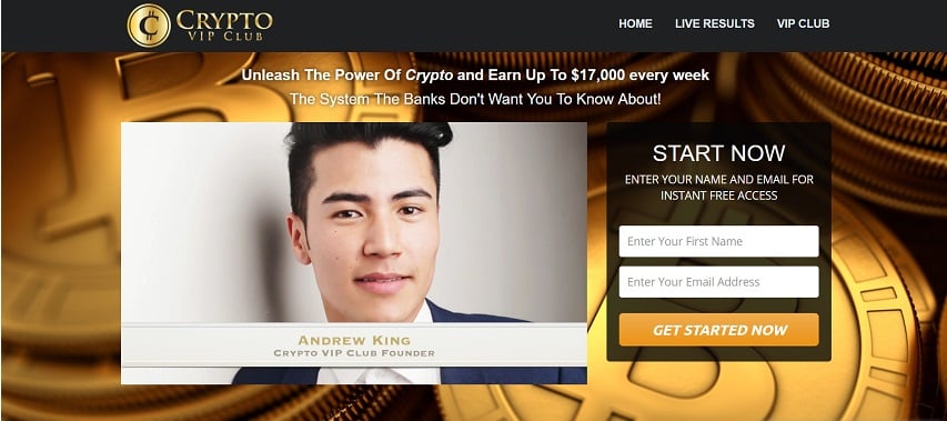 Andrew King's Crypto VIP Pro Software at www.cryptovippro.com