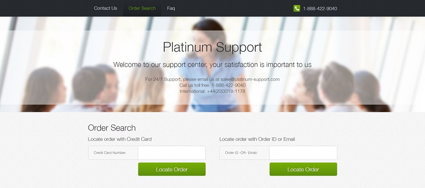 "Platinum Support" Website at platinum-support.com