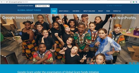 grants-gf.org - The Fake "Google Global Grant Funds Initiative" Website