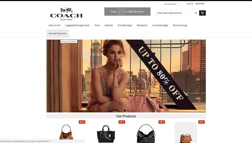 Coach Online Stores or Coach Online Stores website or online store at therealbags.com