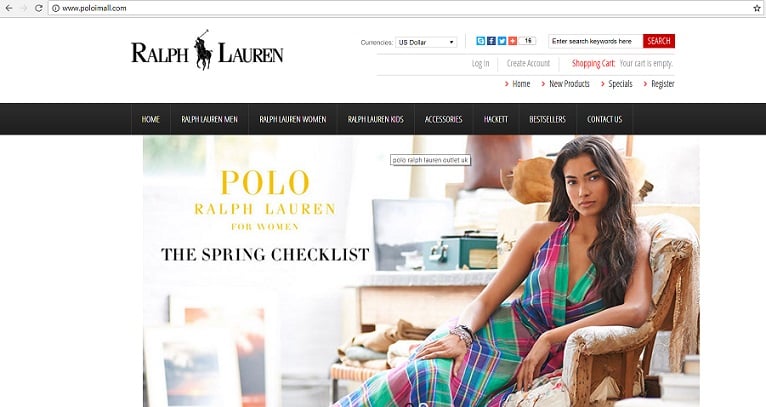 www.poloimall.com - A Fake Ralph Lauren Clothing Website