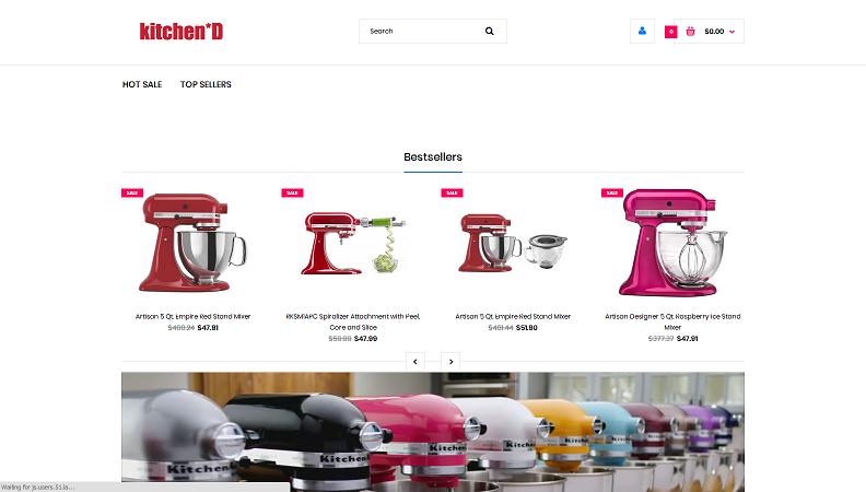 yueofnskl.online - the Fake KitchenAid Online Store