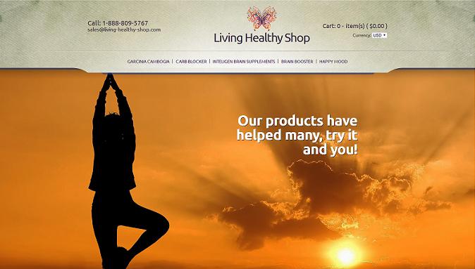 "Living Healthy Shop" a living-healthy-shop.com