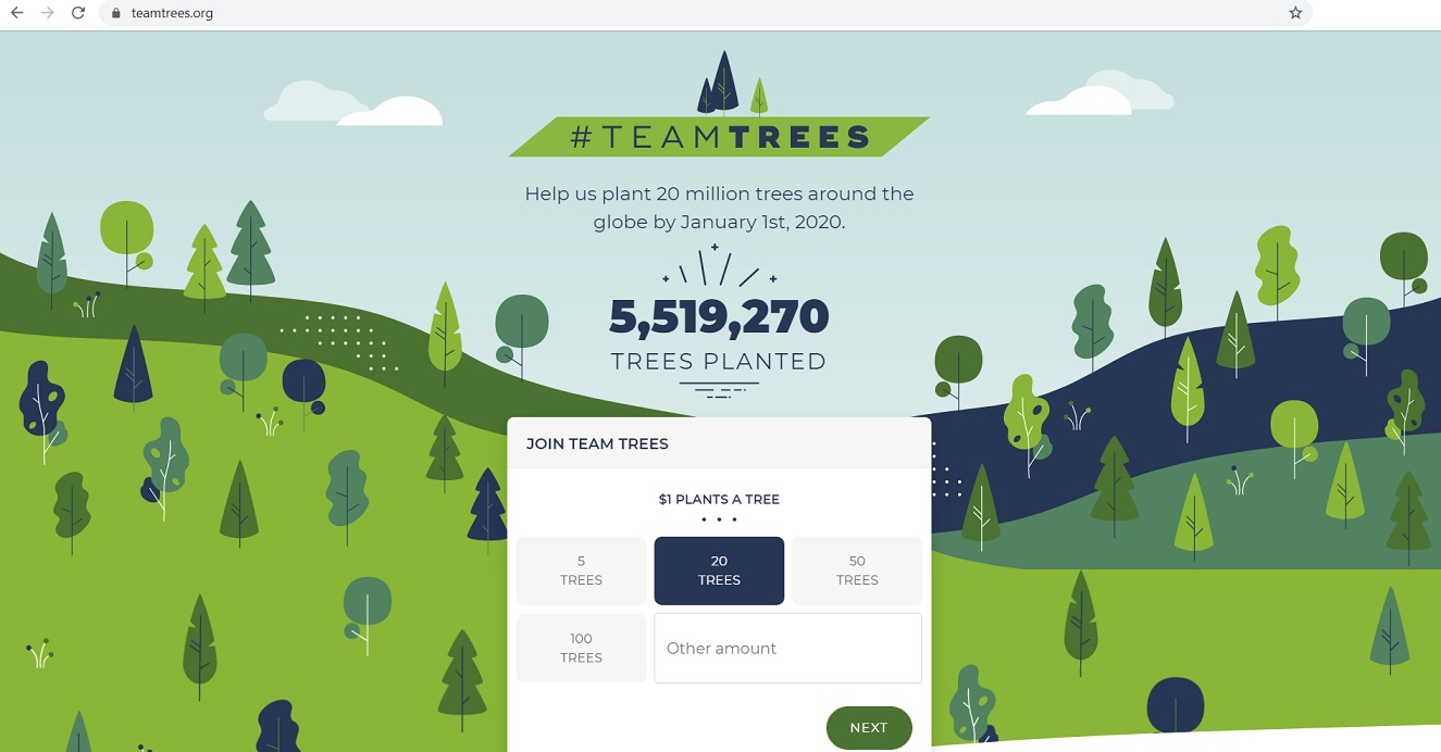 Team Trees Website