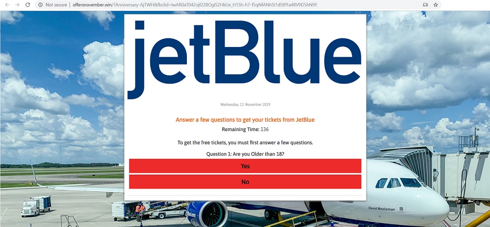  Fake JetBlue Website