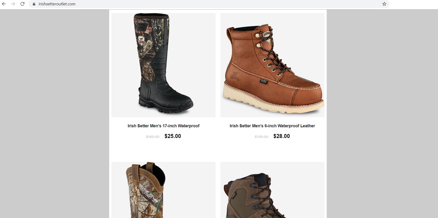 Irish setter outlet store hot sale