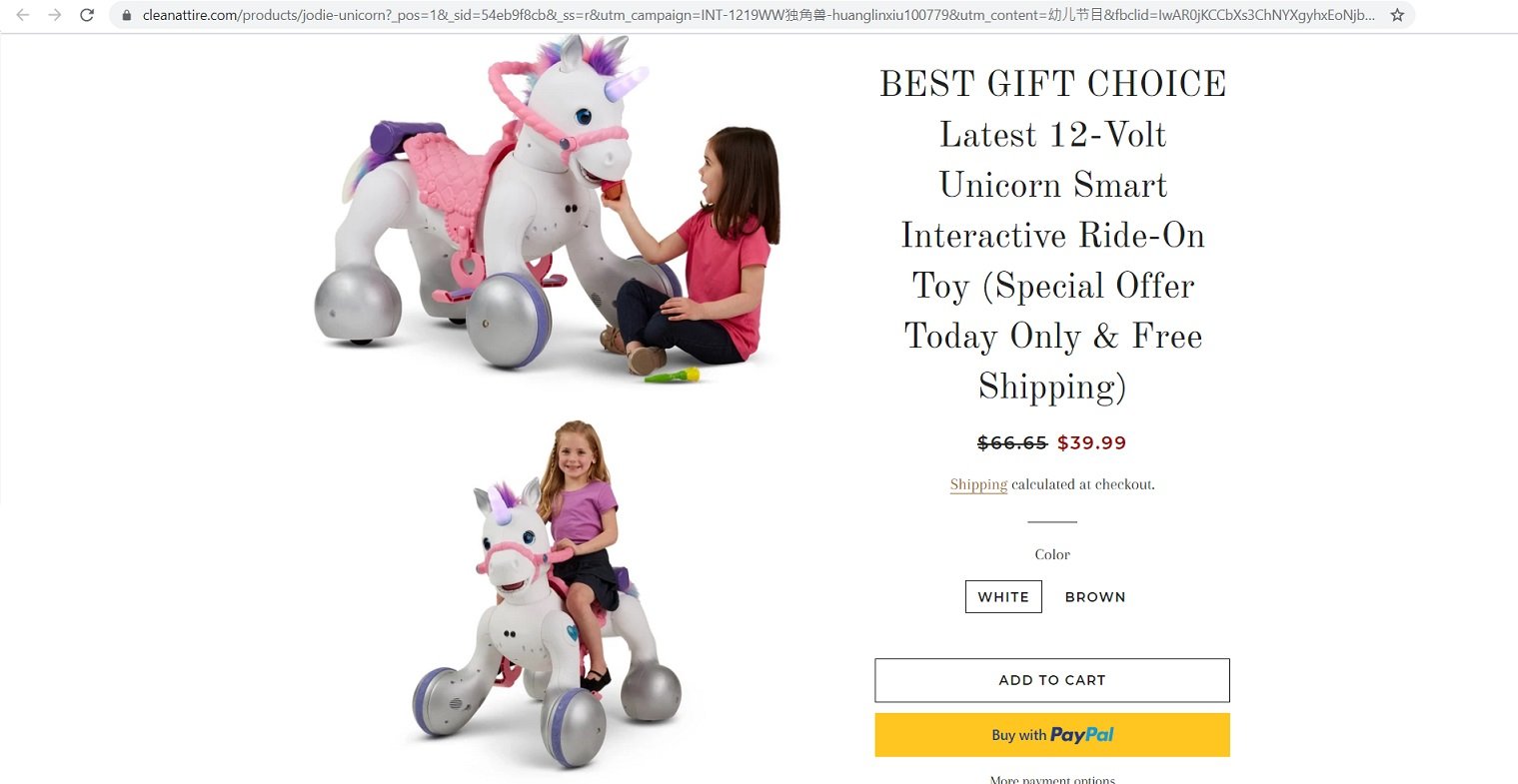 Unicorn Smart Interactive Ride-On Toy Fake Stores