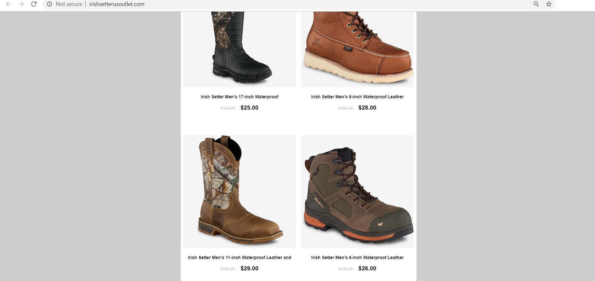 Irishsetter US Outlet at irishsetterusoutlet.com