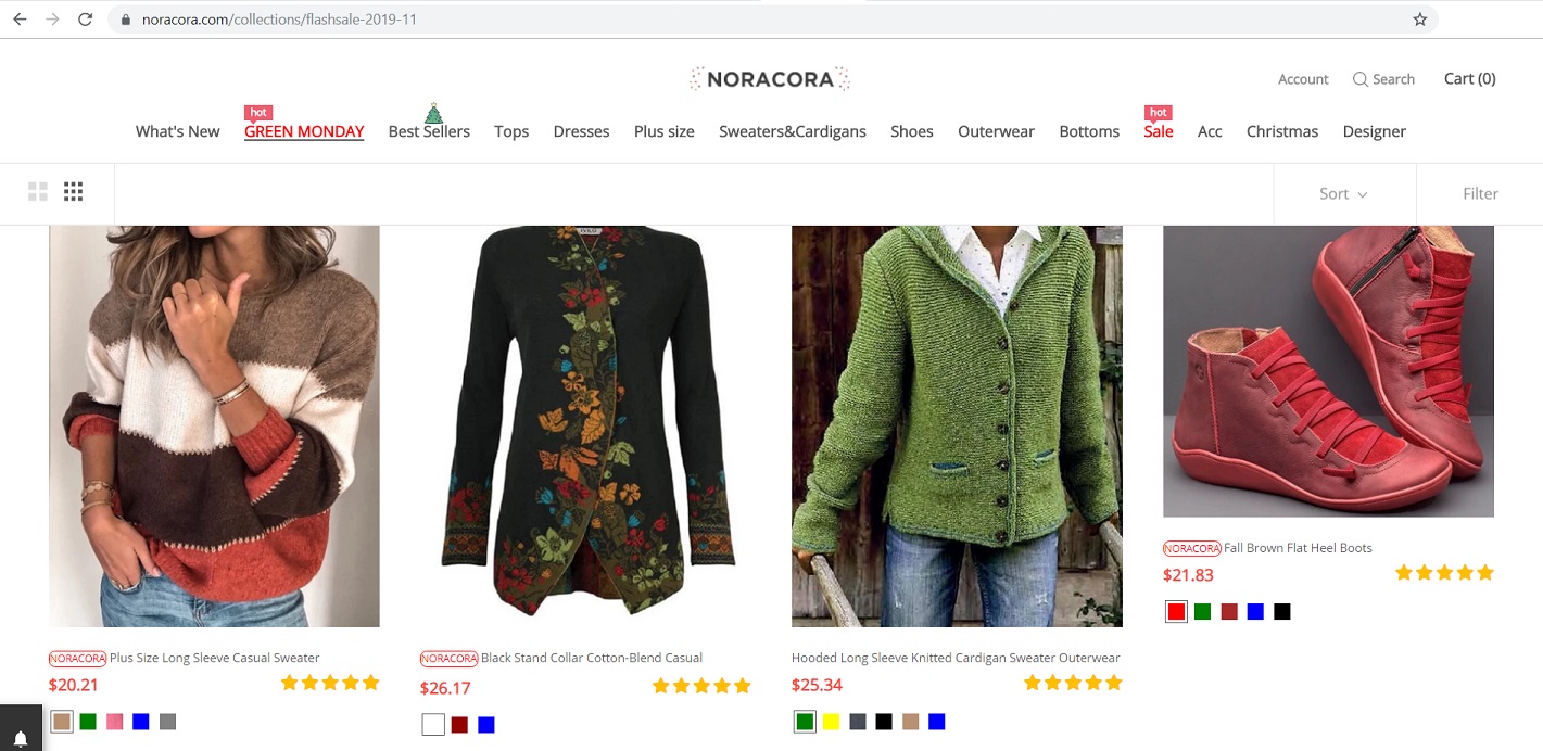 Noracora at www.noracora.com