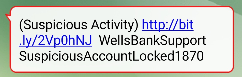 Wells Bank Support Suspicious Account Locked