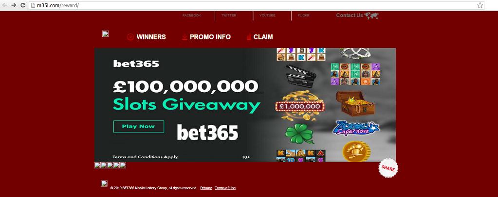 The "BET-365" Website at m35i.com