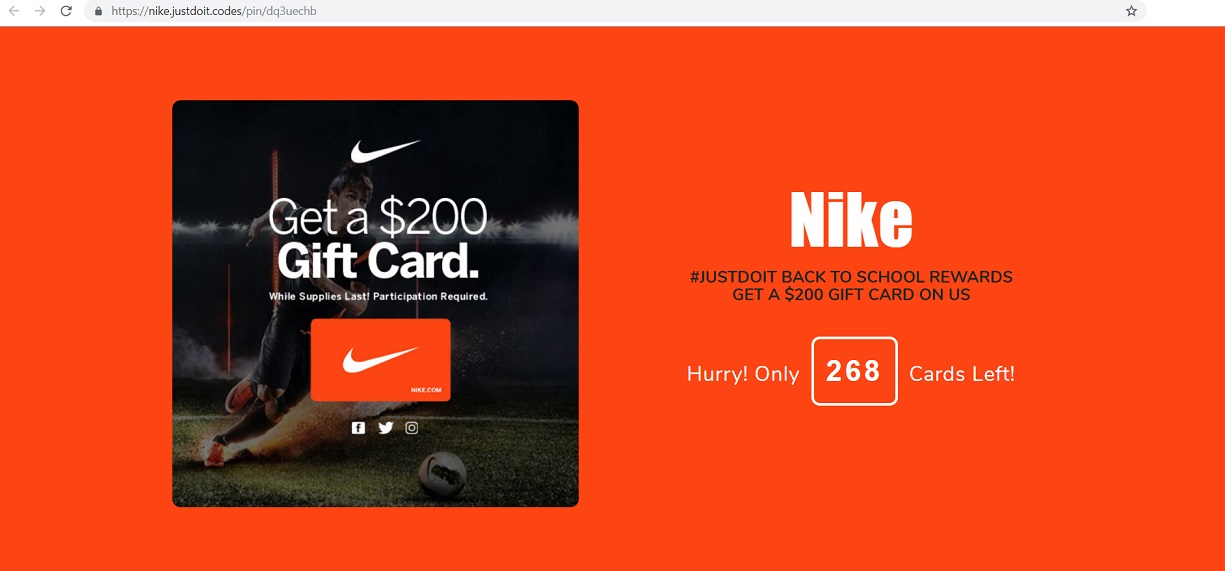 nike.justdoit.codes - $200 Nike Gift Card