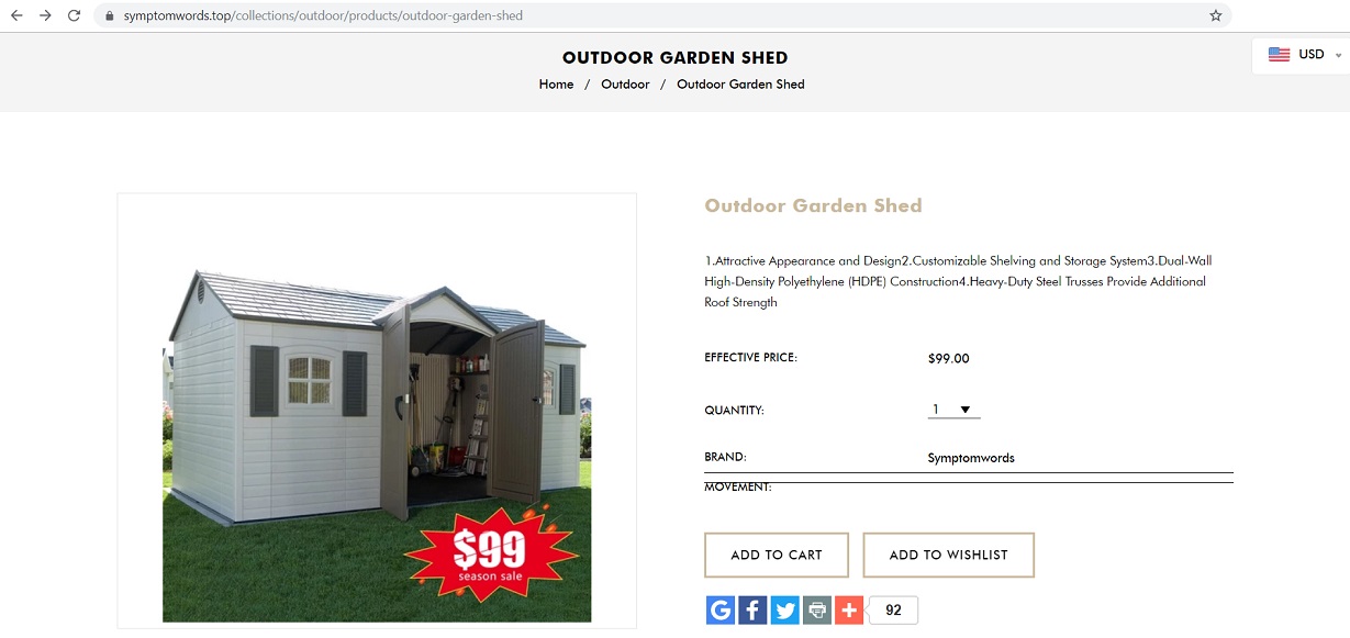 symptomwords.top - Outdoor Garden Shed