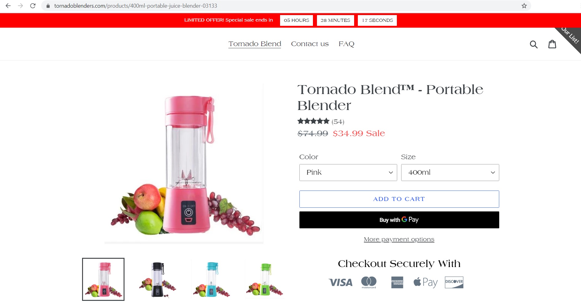 Tornado Blenders at Tornadoblenders.com