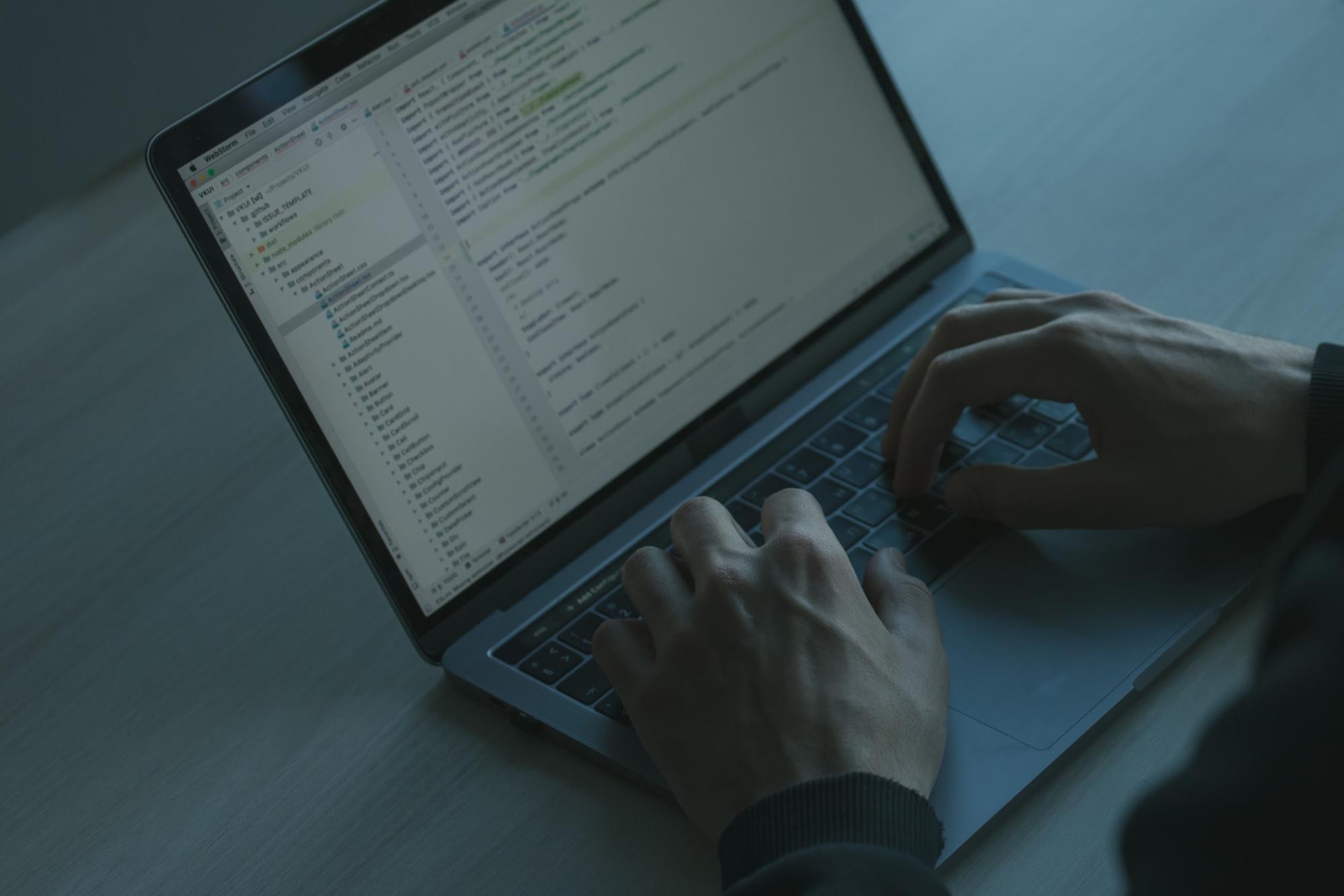 Man Working on Computer