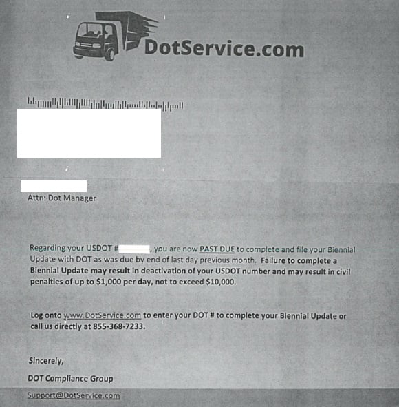 Dot Compliance Group Scam: DotService.com