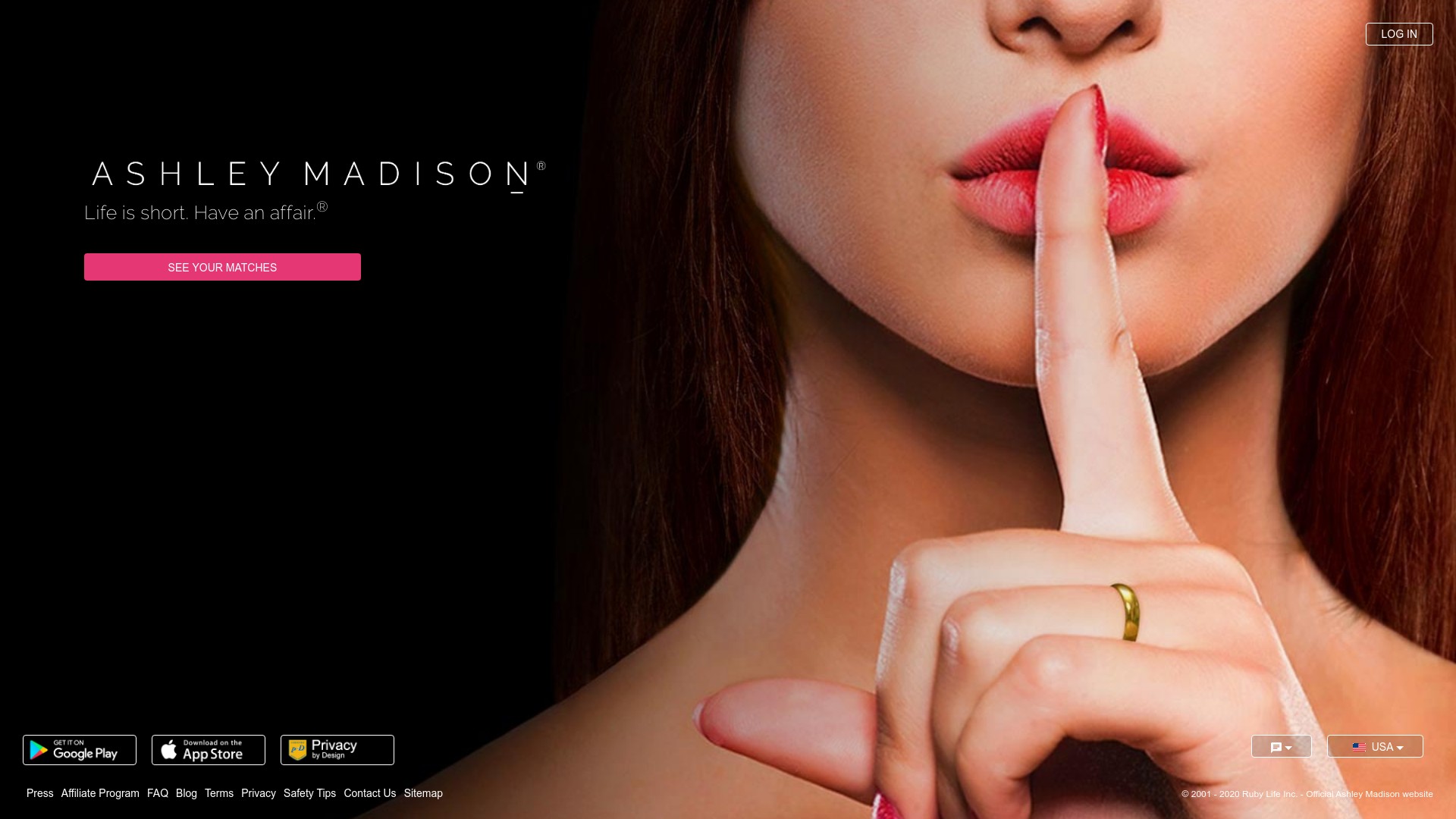 alleymad.com to www.ashleymadison.com