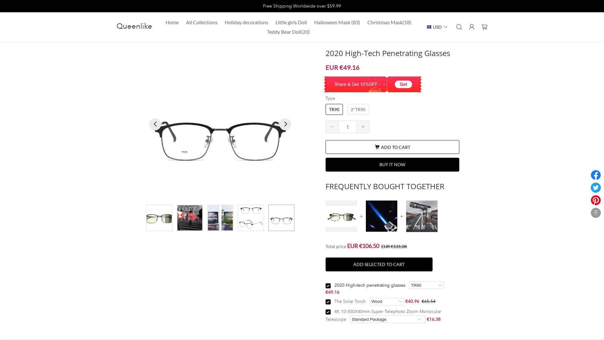 2020 High-Tech Penetrating Glasses Fake Store