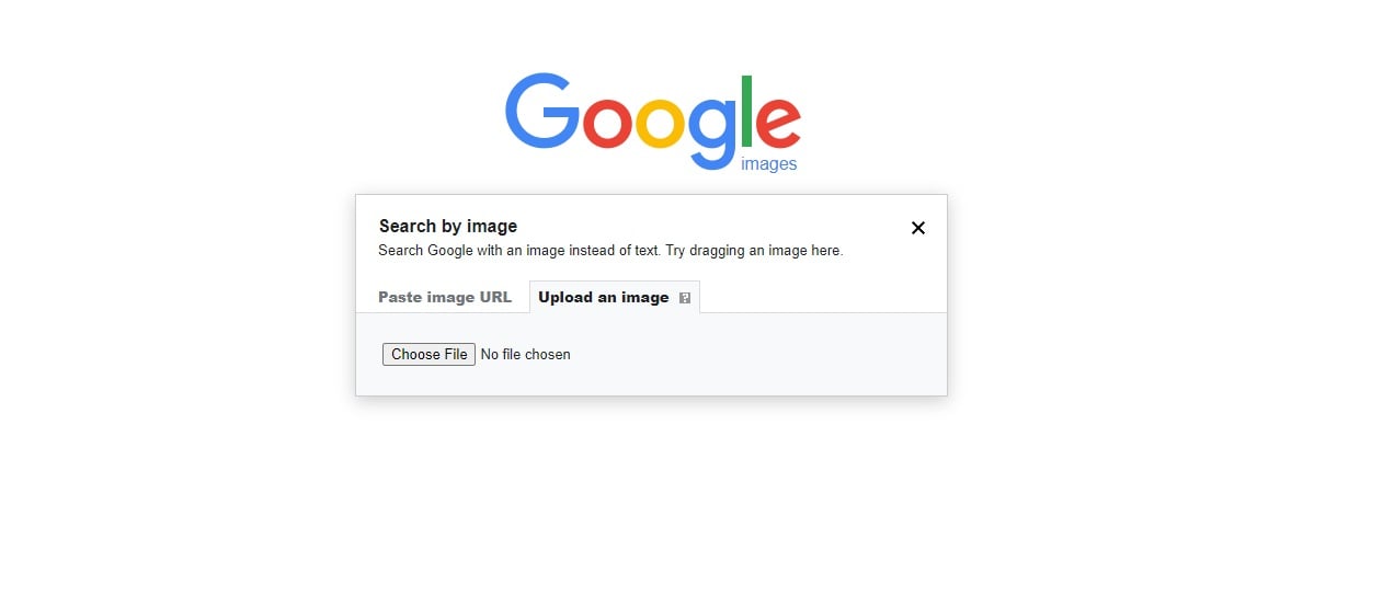 Search by image - upload and paste URL