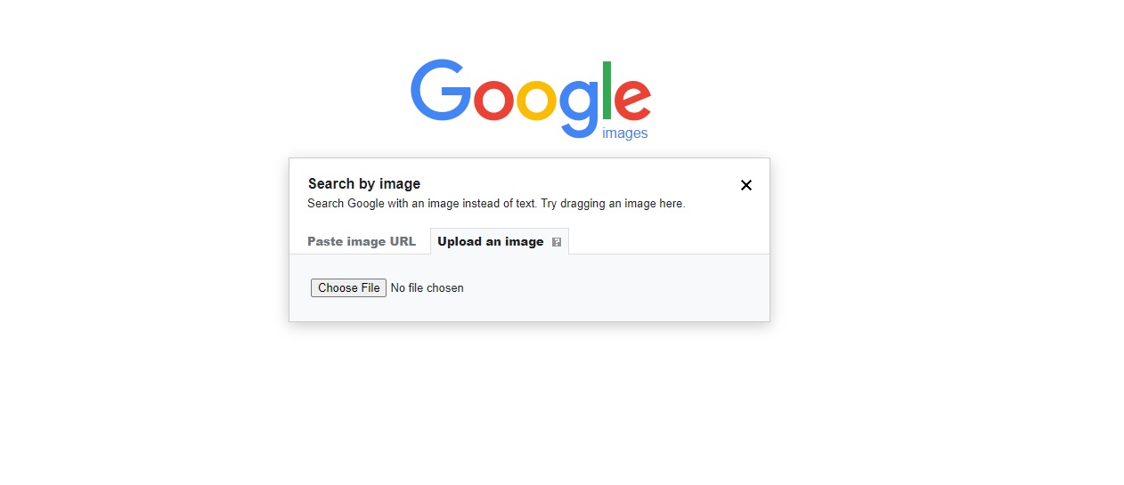 Search by image - upload and paste URL