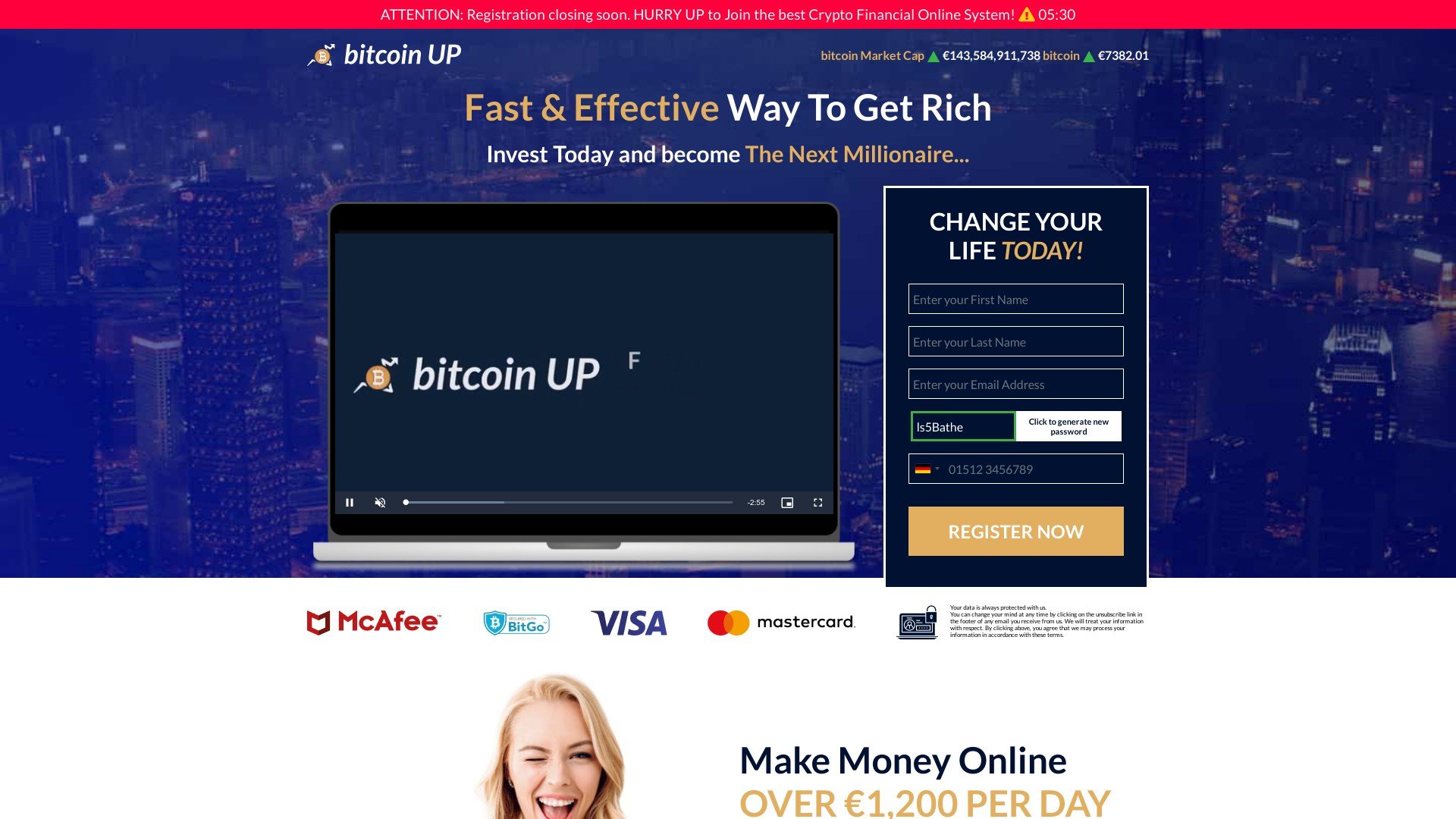 Bitcoin Up at bitcoinera.app